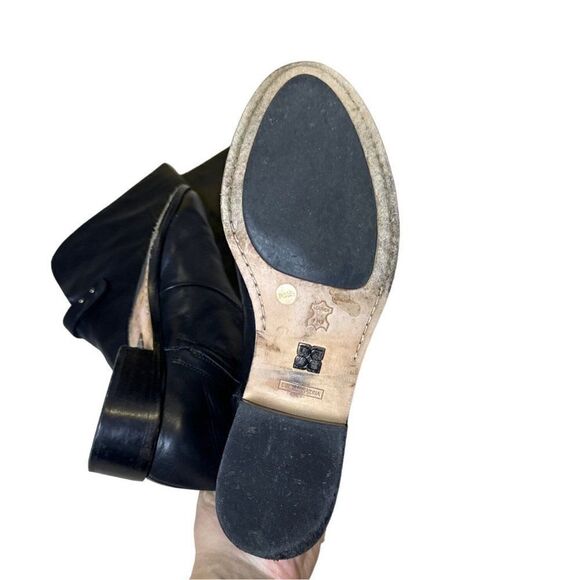 BCBG MAXAZRIA Black Leather Over the knee boots - Picture 4 of 16